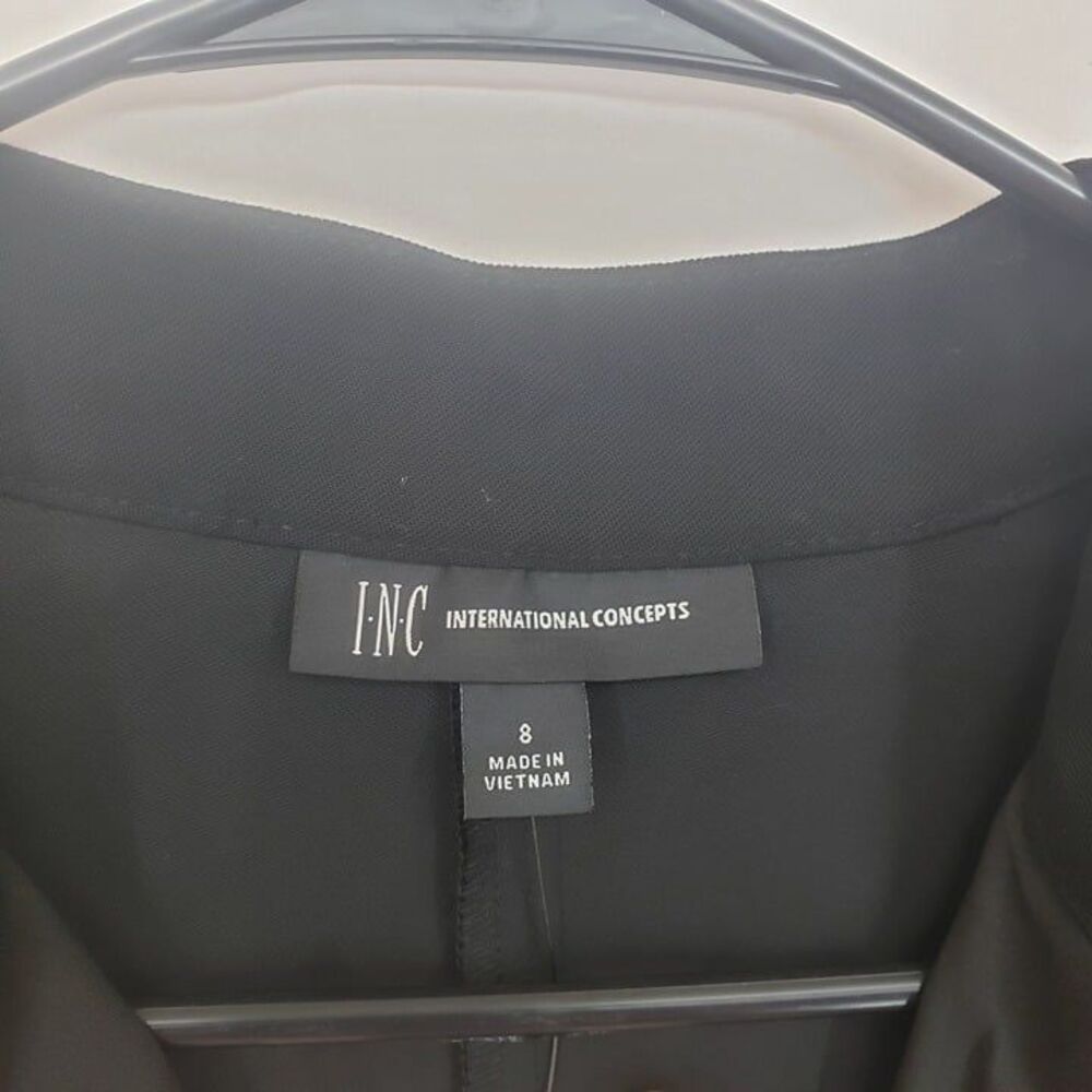 INC International Concepts Utility Jump Suit Size 8 Deep Black (AR) - Picture 3 of 8